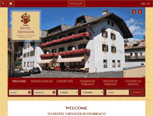 Tablet Screenshot of hotel-urthaler.com